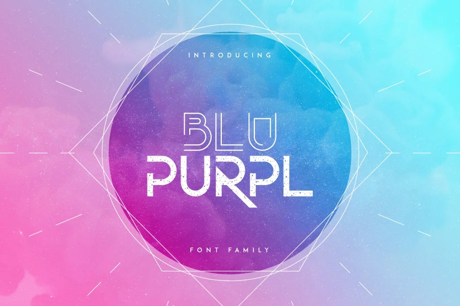 BluPurpl Font