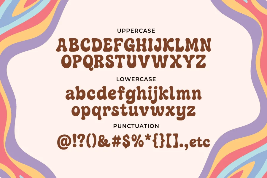 Bobogie Groovy Font preview 10