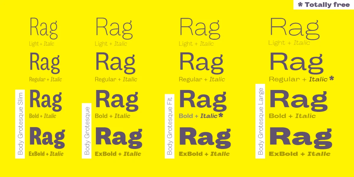 Body Grotesque Font Family preview 3