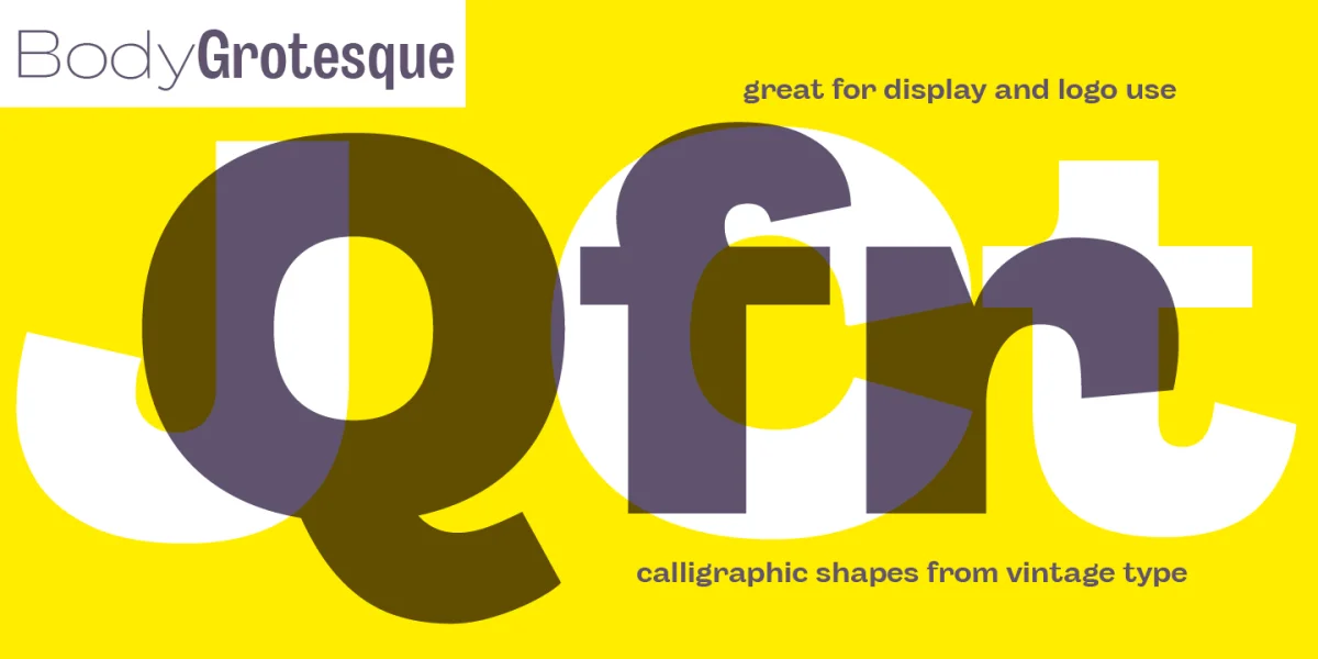 Body Grotesque Font Family preview 4