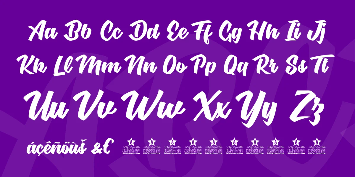 BodySoul personal Use Font preview 5