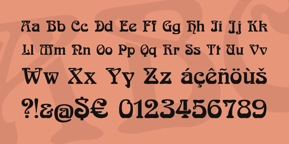 Boecklins Universe Font preview 3