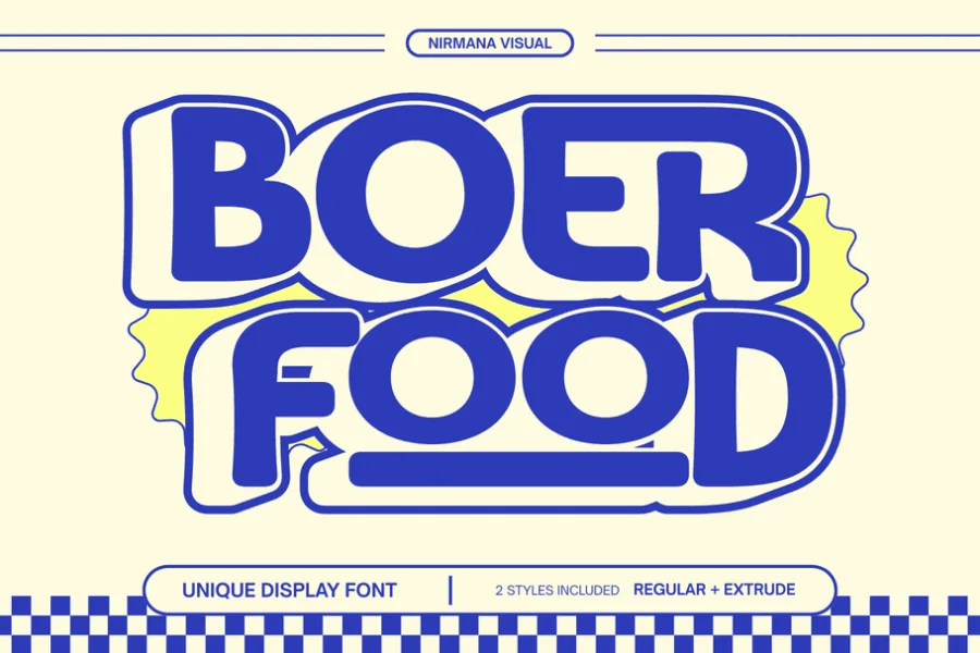 Boer Food Demo Font