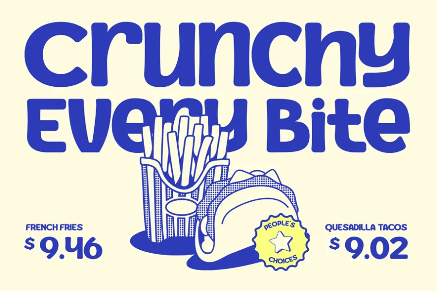 Boer Food Demo Font preview 8