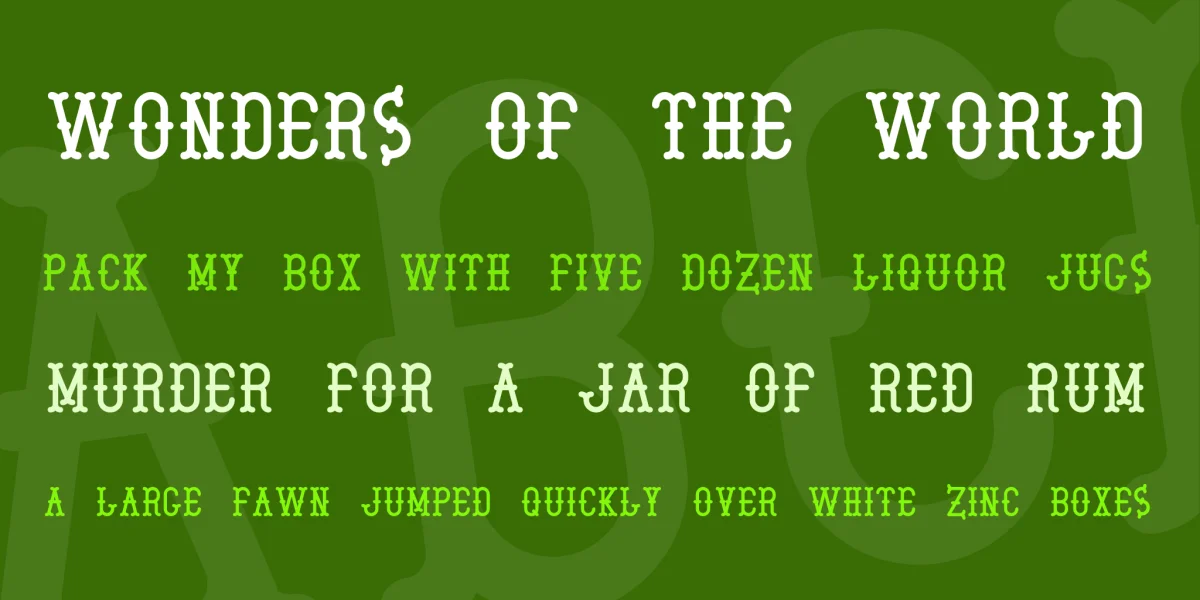 Boeticher Font preview 2