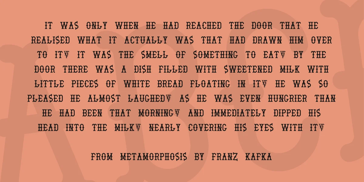 Boeticher Font preview 3