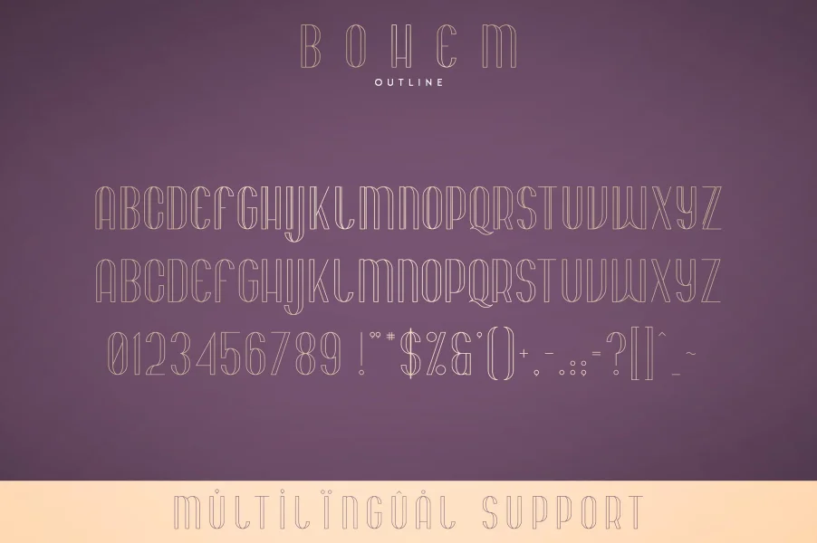 Bohem Font preview 8