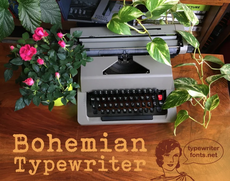 Bohemian Typewriter Font