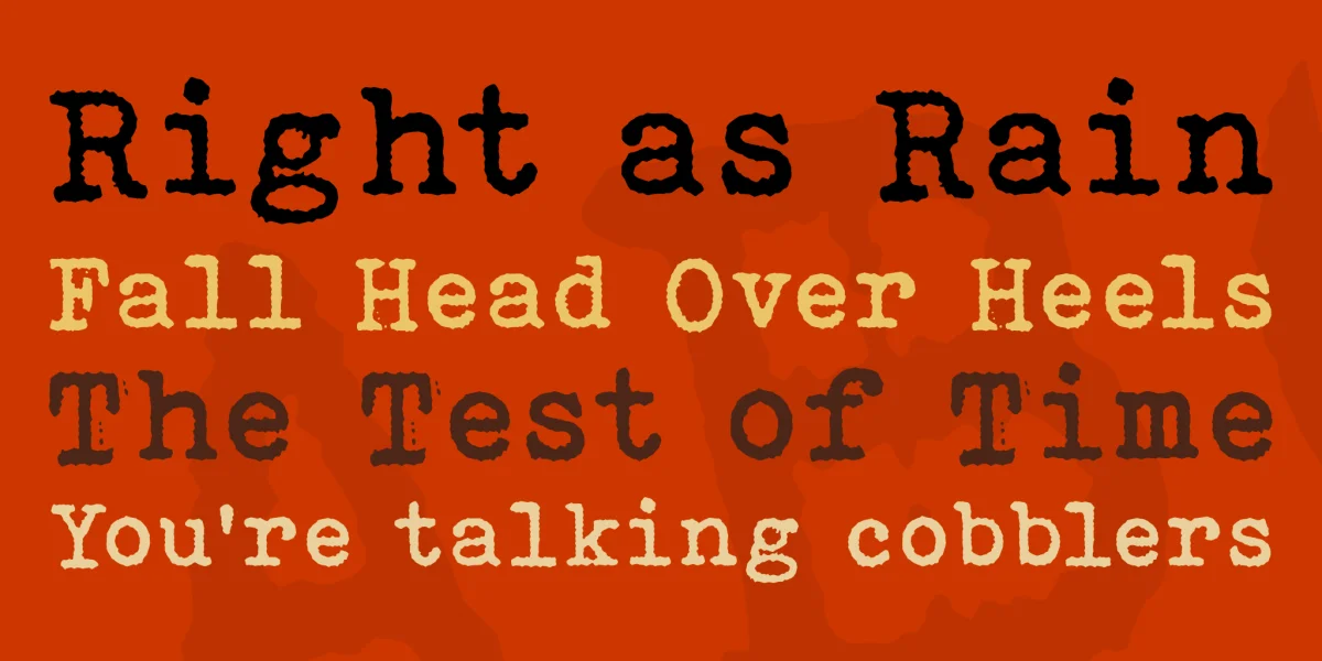 Bohemian Typewriter Font preview 2