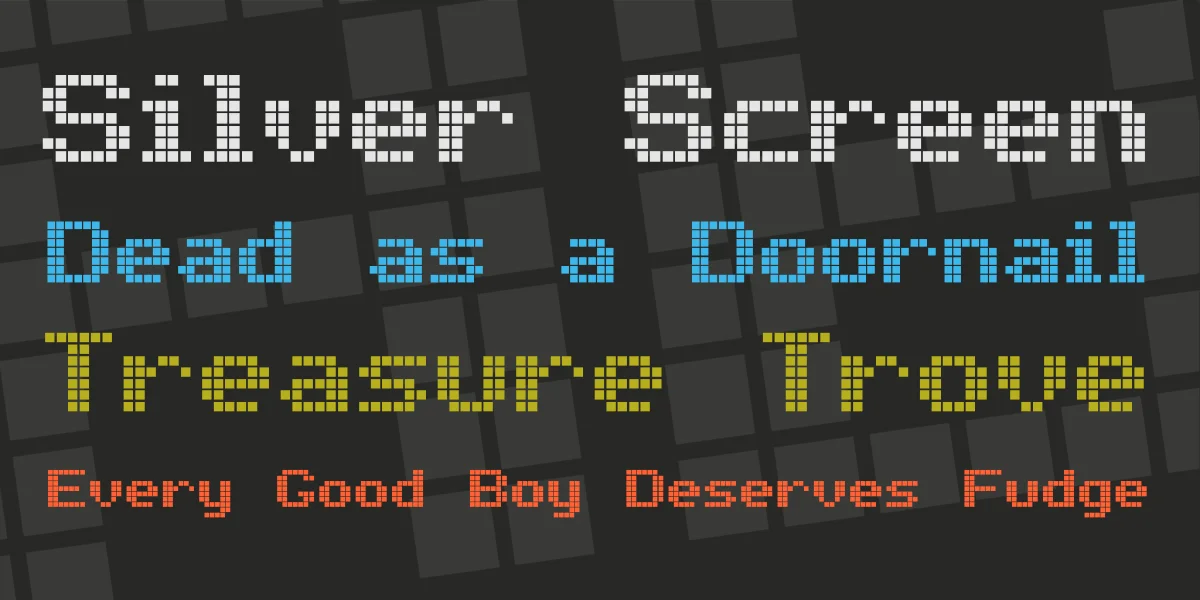 Bold LED Board-7 Font preview 2