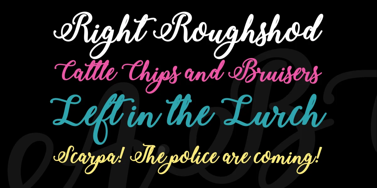 Bold Stylish Calligraphy Font preview 2