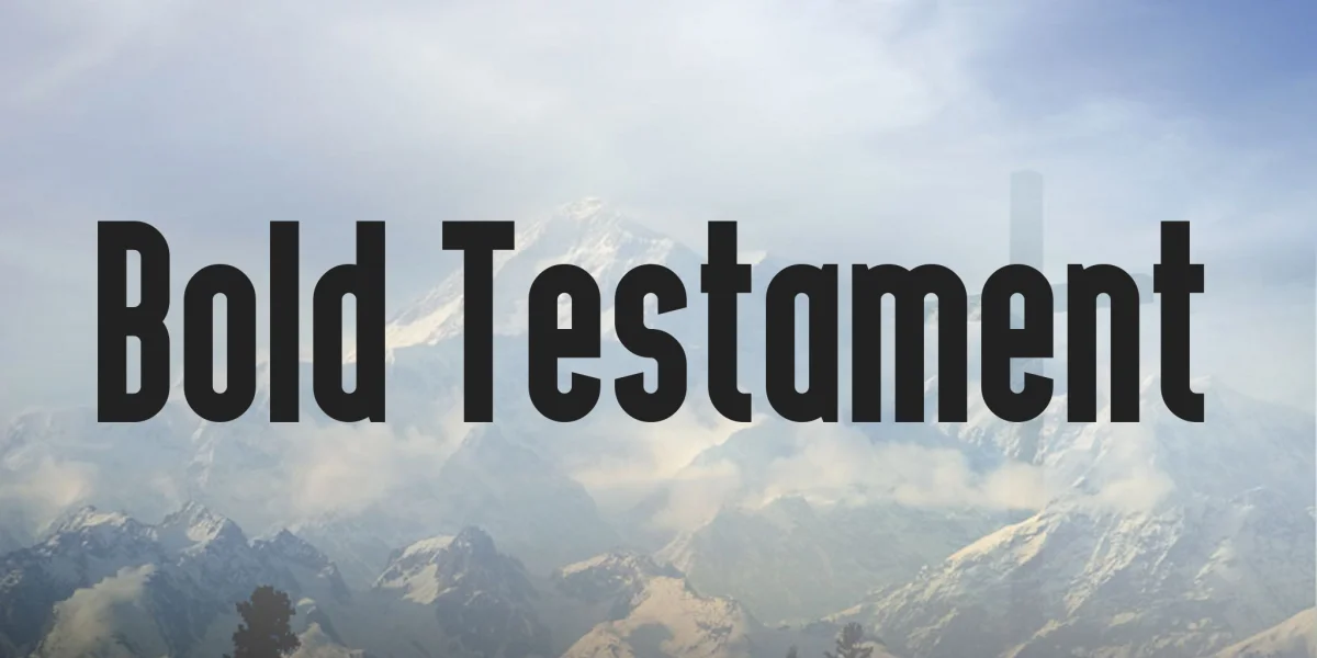 Bold Testament Font
