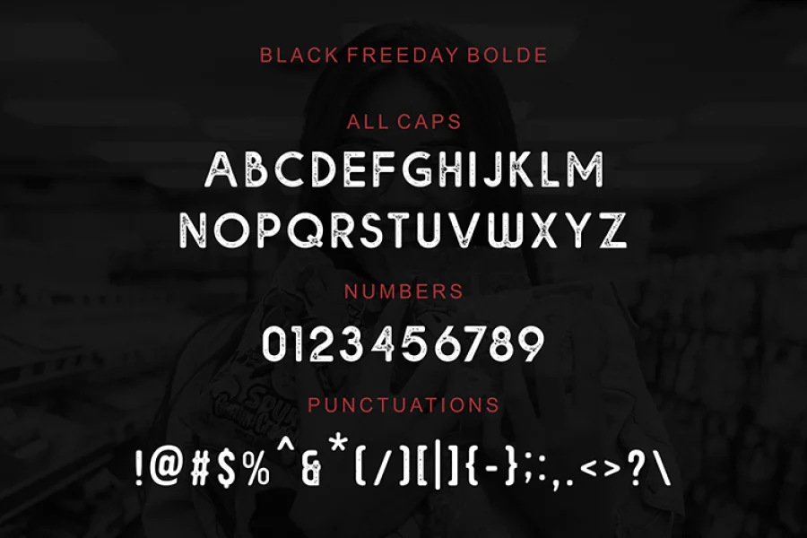 Bolde Rough Font preview 3