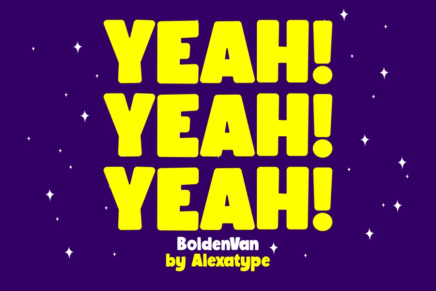 BoldenVan demo Font