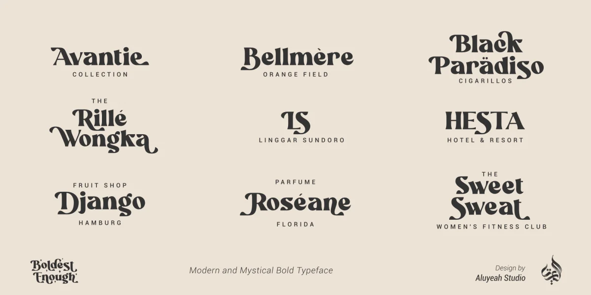 Boldest Enough Font preview 11