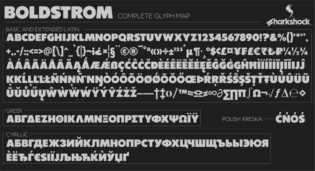 Boldstrom Font preview 2