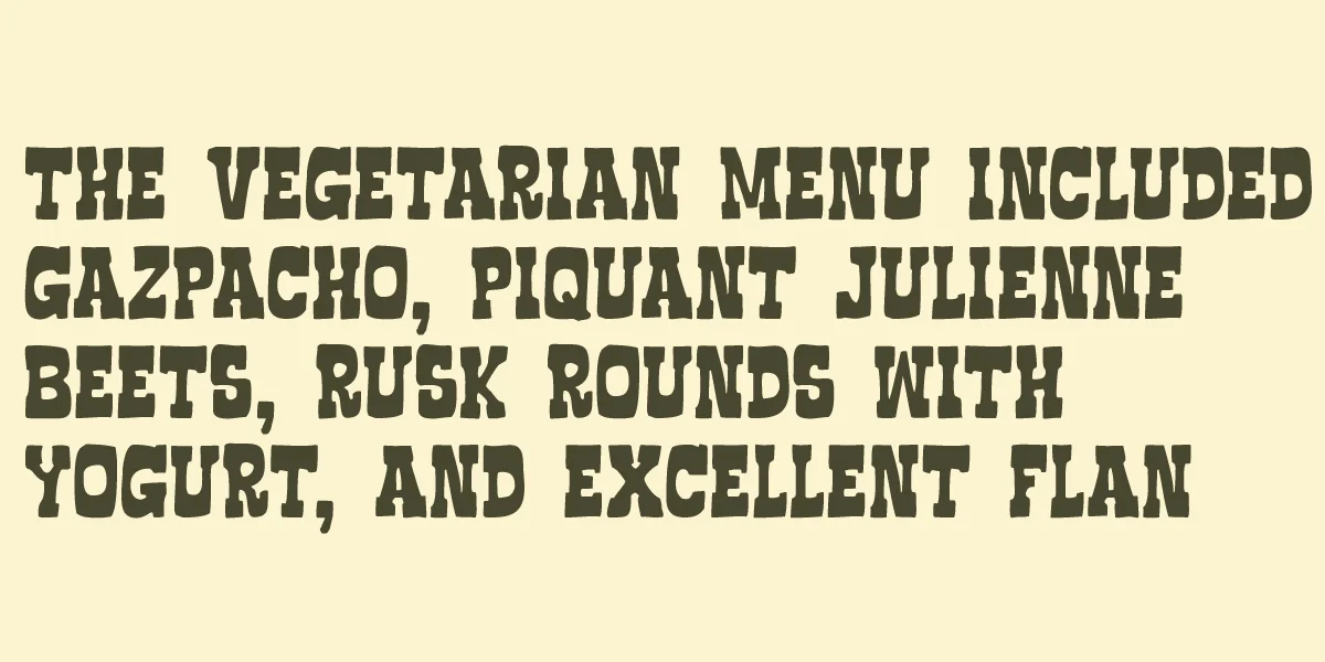 Boncegro FF 4F Font preview 3