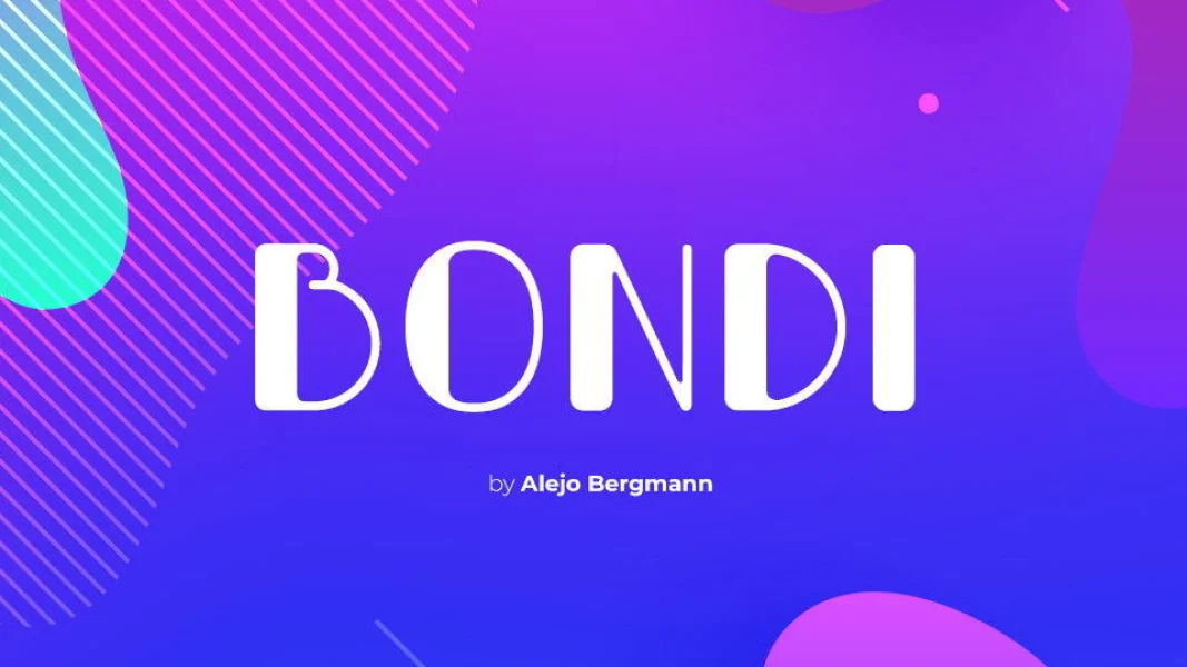 Bondi Font preview 3