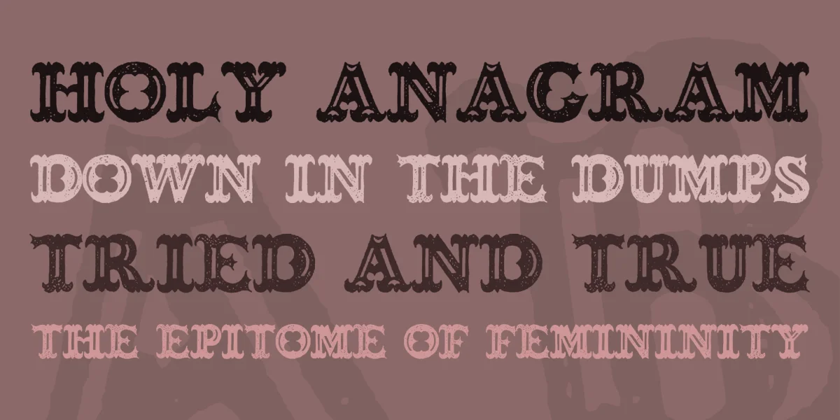 BONESOUP Font preview 2