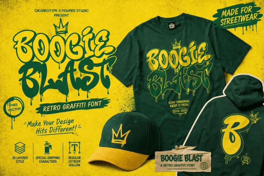 Boogie Blast Font Family preview 3