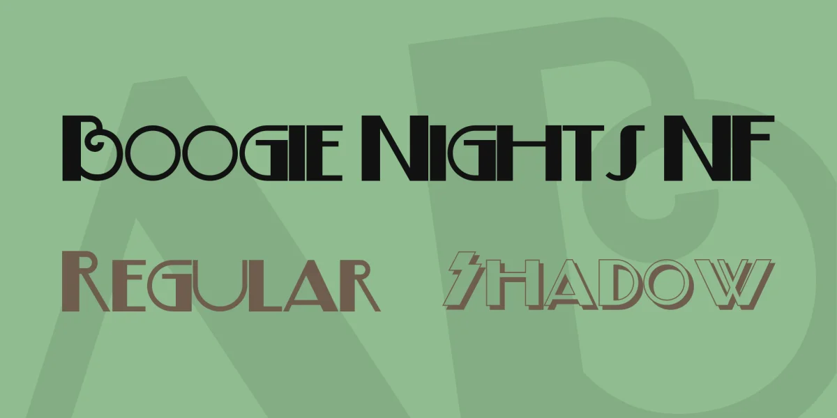 Boogie Nights NF Font Family