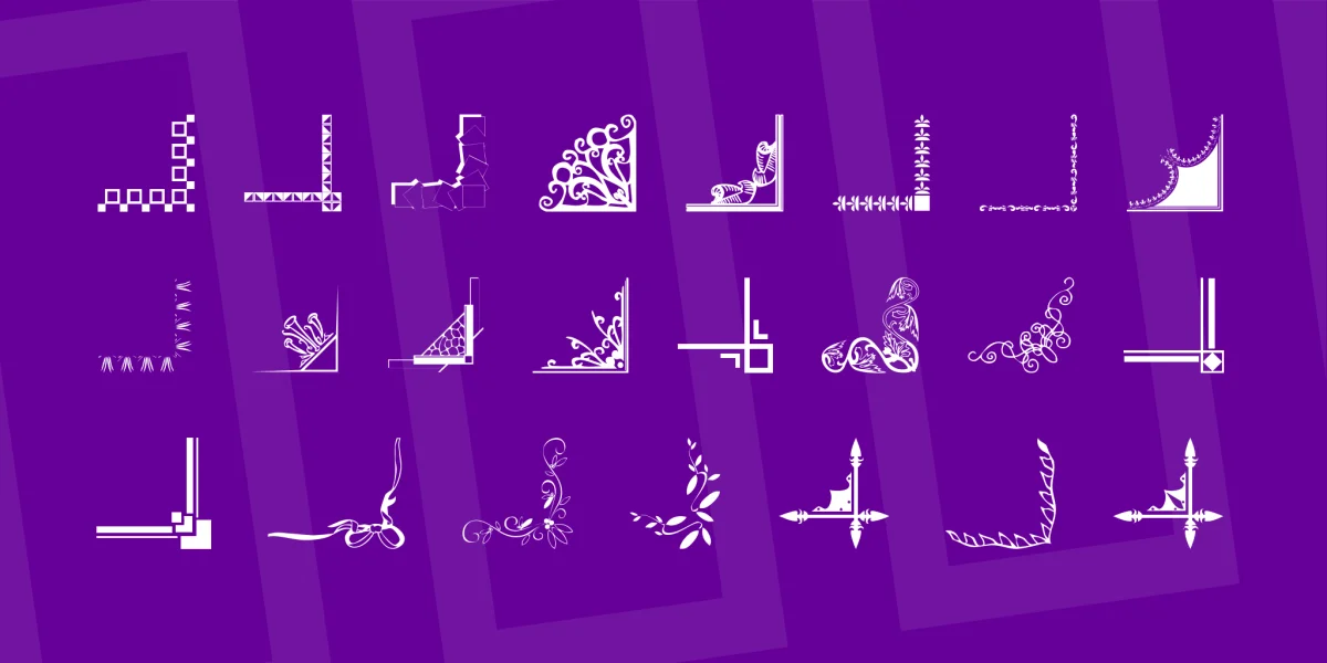 Border Corners 2 Font