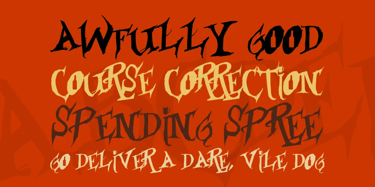 Borracho Font preview 2
