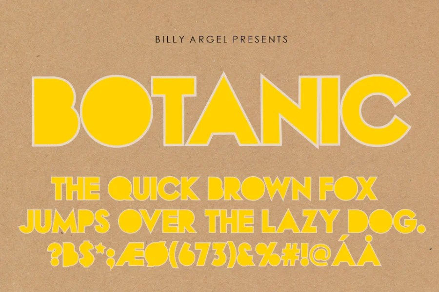 BOTANIC PERSONAL USE Font preview 11