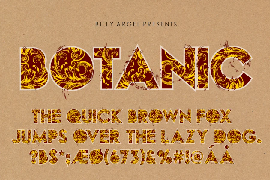 BOTANIC PERSONAL USE Font preview 6