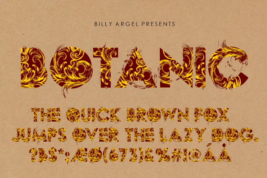 BOTANIC PERSONAL USE Font preview 7