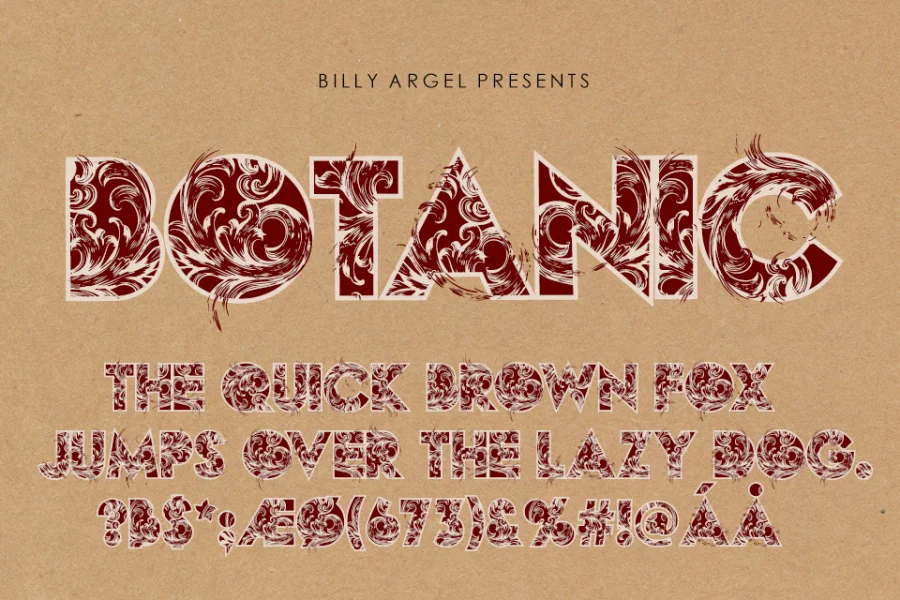 BOTANIC PERSONAL USE Font preview 9