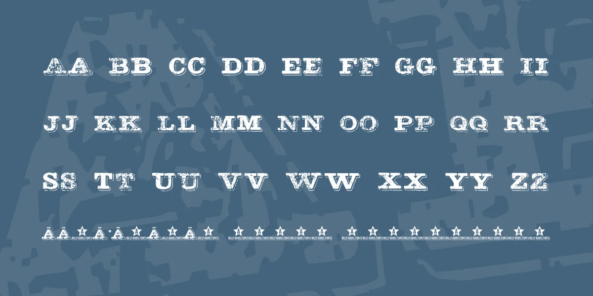 BOTAS SUJAS Font preview 3