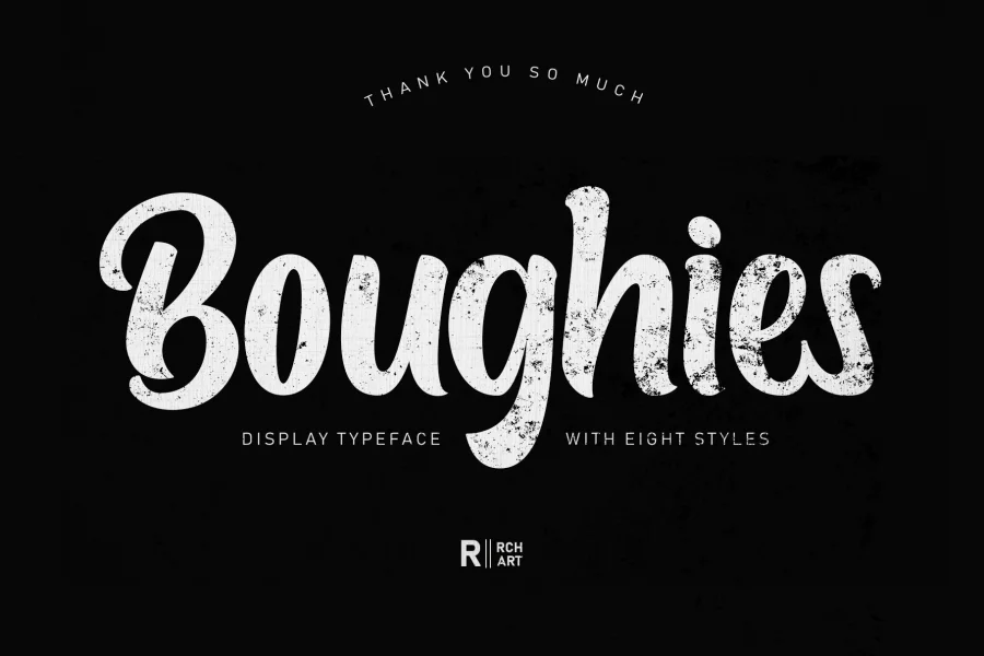 Boughies Font preview 13