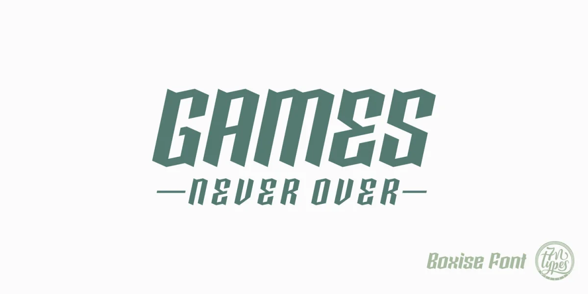 Boxise Font preview 4
