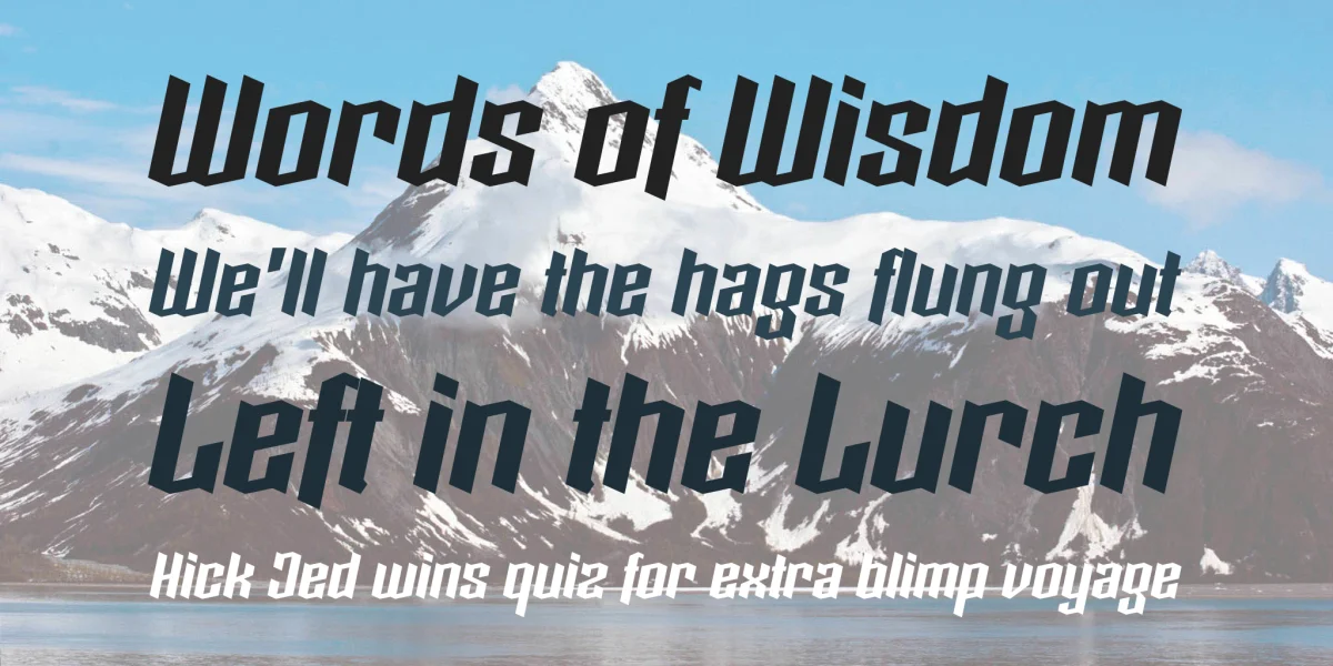 Boxise Font preview 6