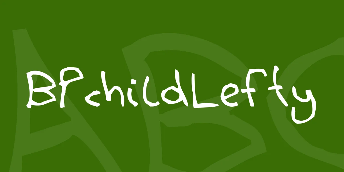 BPchildLefty Font