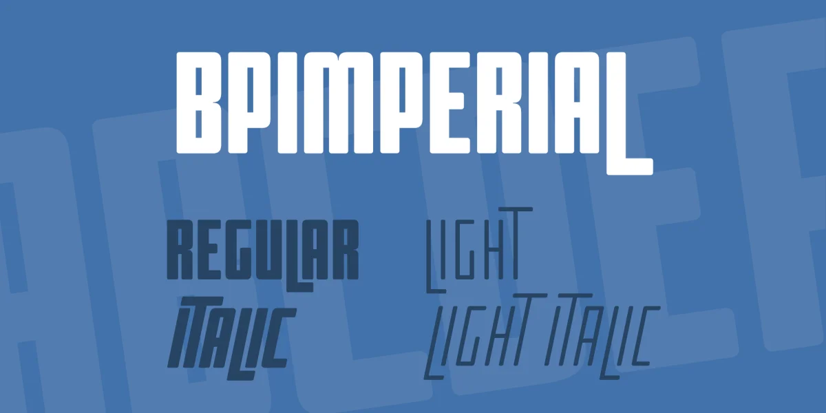 BPimperial Font Family
