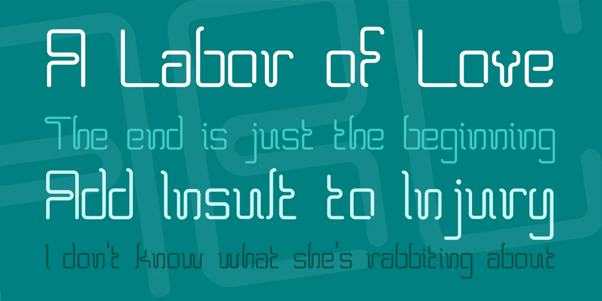 BPneon Font preview 2