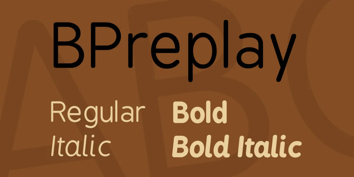 BPreplay Font Family