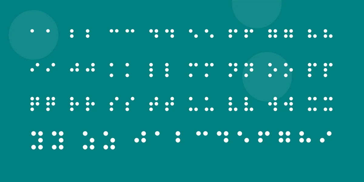 Braille Font preview 3