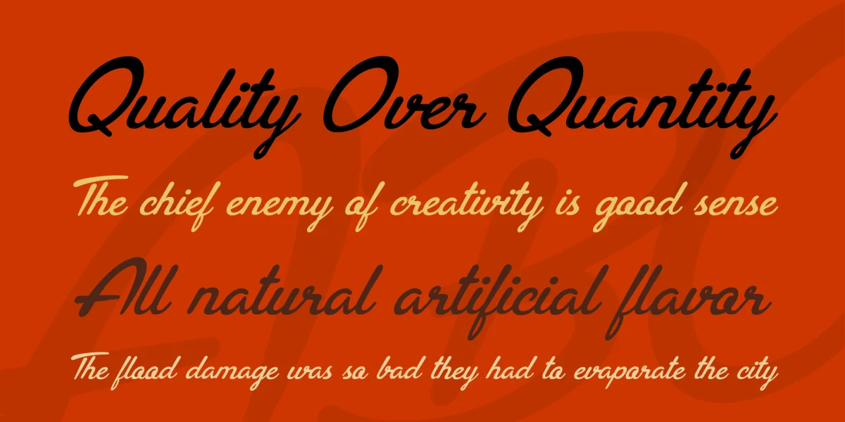 Brasileirinha Personal Use Font preview 2