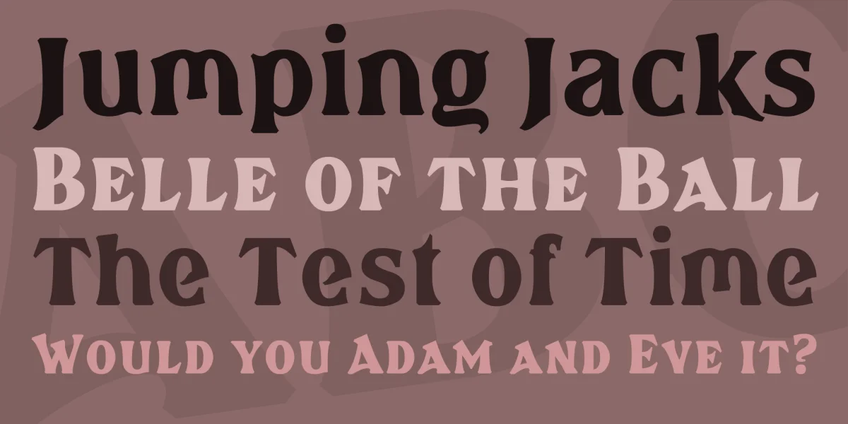Brasspounder Font Family preview 2