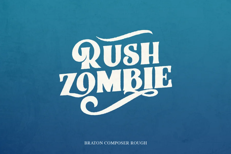 Braton Composer Font preview 10