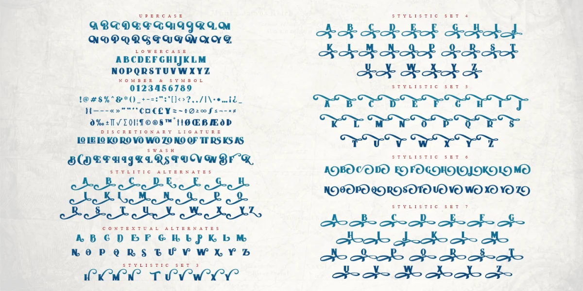 Braton Composer Font preview 3