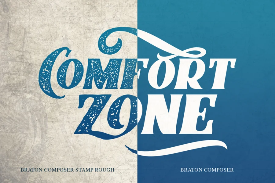 Braton Composer Font preview 5