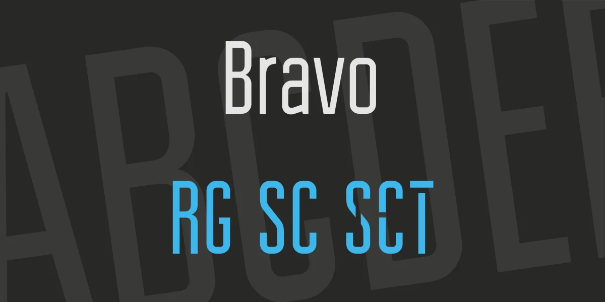 Bravo Font Family preview 2