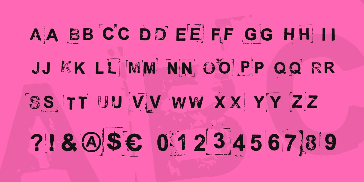 Break on through to the other side Font preview 3