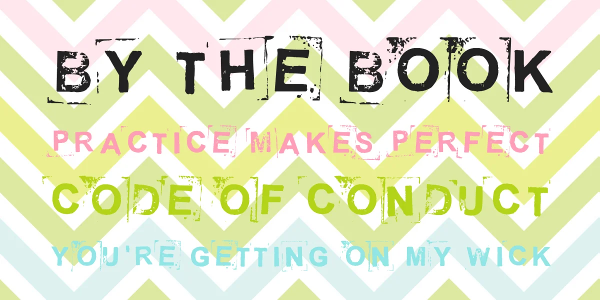 Break on through to the other side Font preview 4