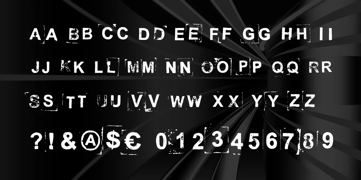 Break on through to the other side Font preview 7