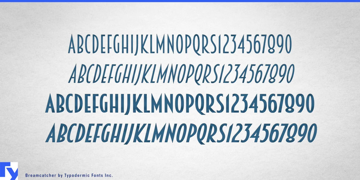 Breamcatcher Font preview 5